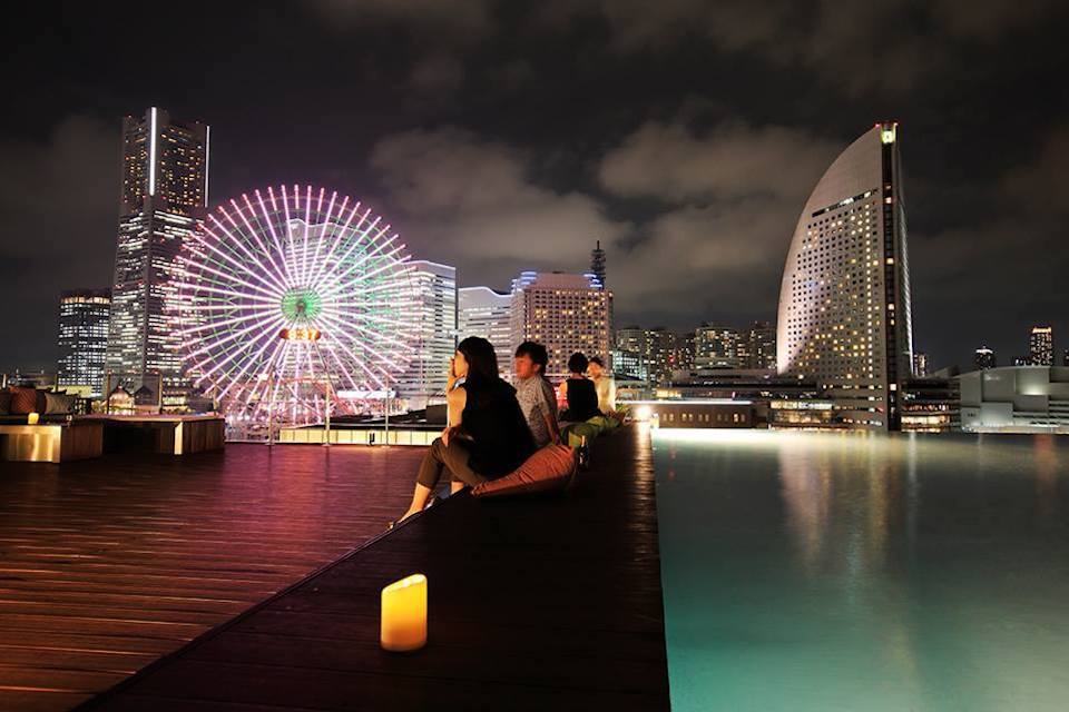 ビアガーデン夜景